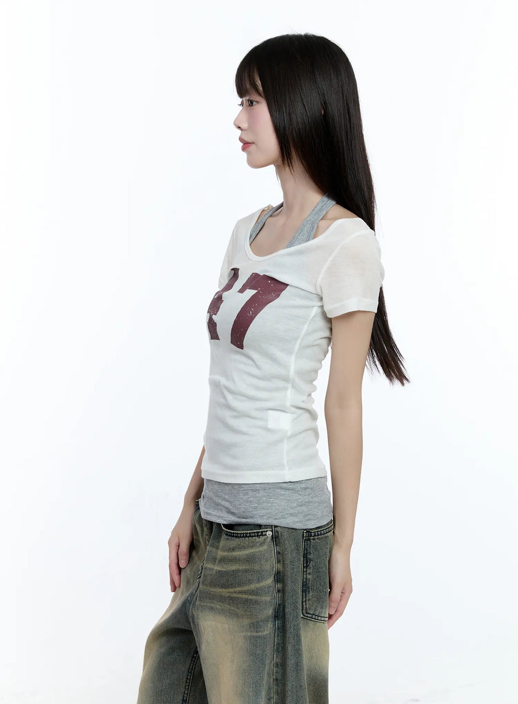 47 Graphic Loose-Fit T-Shirt CG507