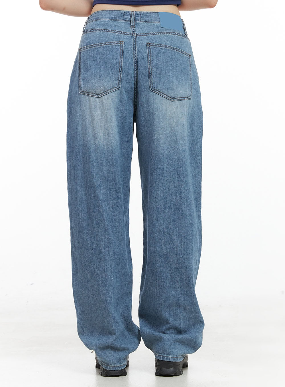 Nina Summer Washed Baggy Jeans CG409