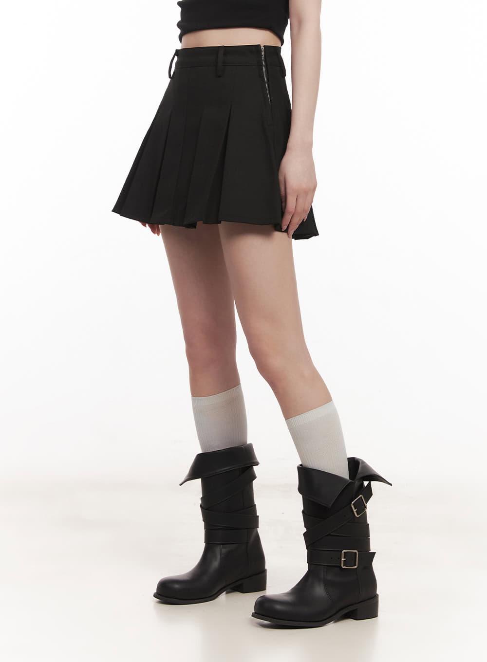 Classic Pleated Mini Skirt CM518