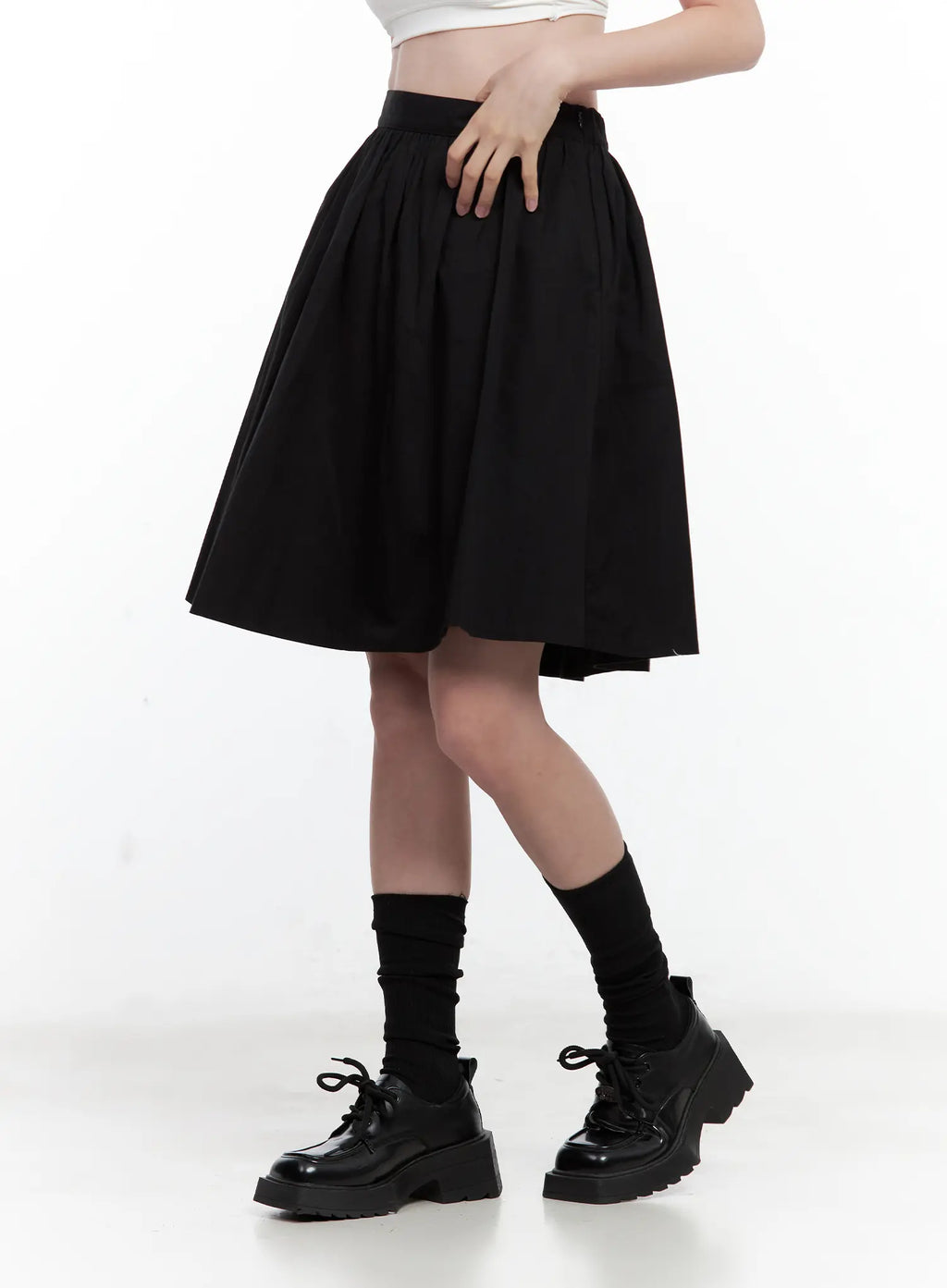 Classic Black Midi Skirt CL502