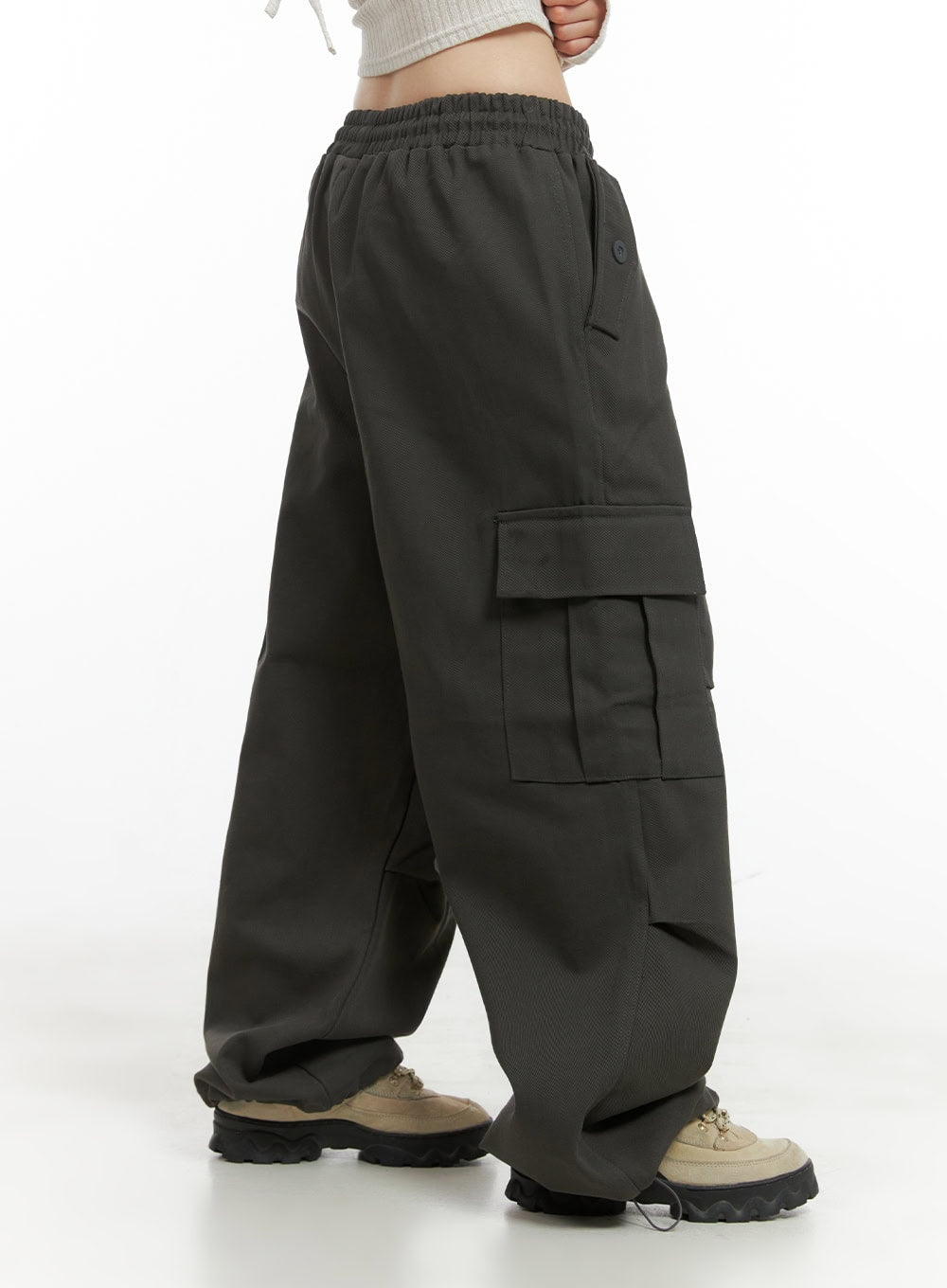 Cargo Chic Banded Wide Fit Pants CG420