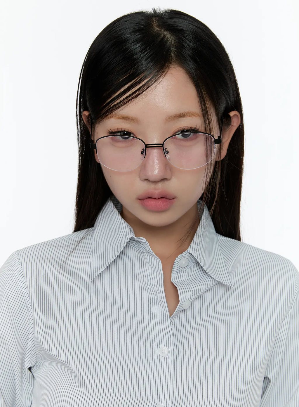 Chic Double-Bar Minimalist Fashion Glasses CS518