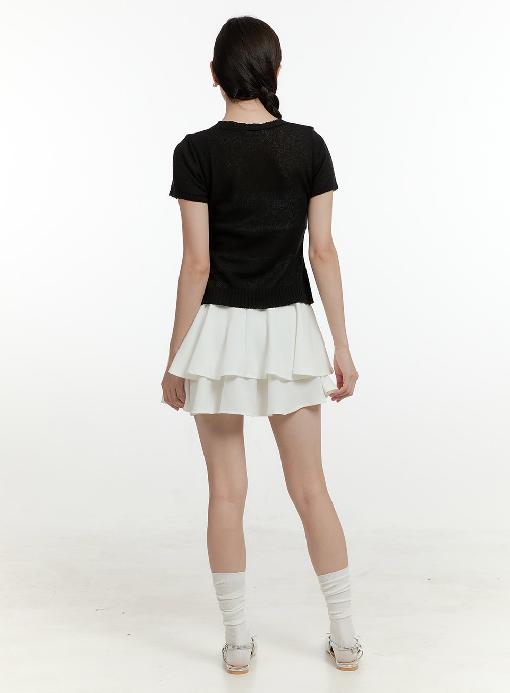 Flare Ruffle Mini Skirt OL423