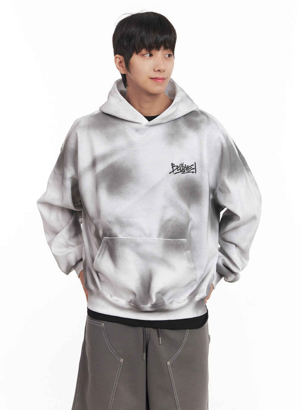 Men's Washed Oversized Hoodie IM519