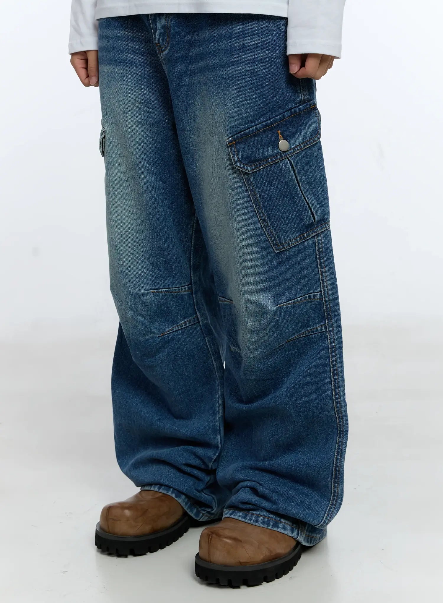 Men's Baggy Cargo Jeans IG515