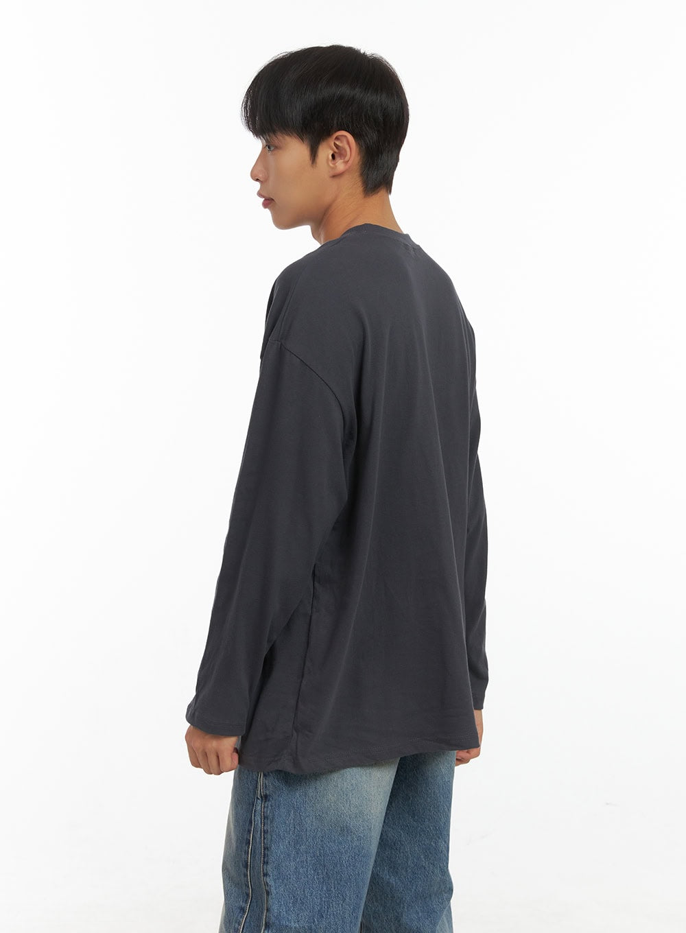 Men's Long Sleeve Casual Graphic Cotton Tee CO408