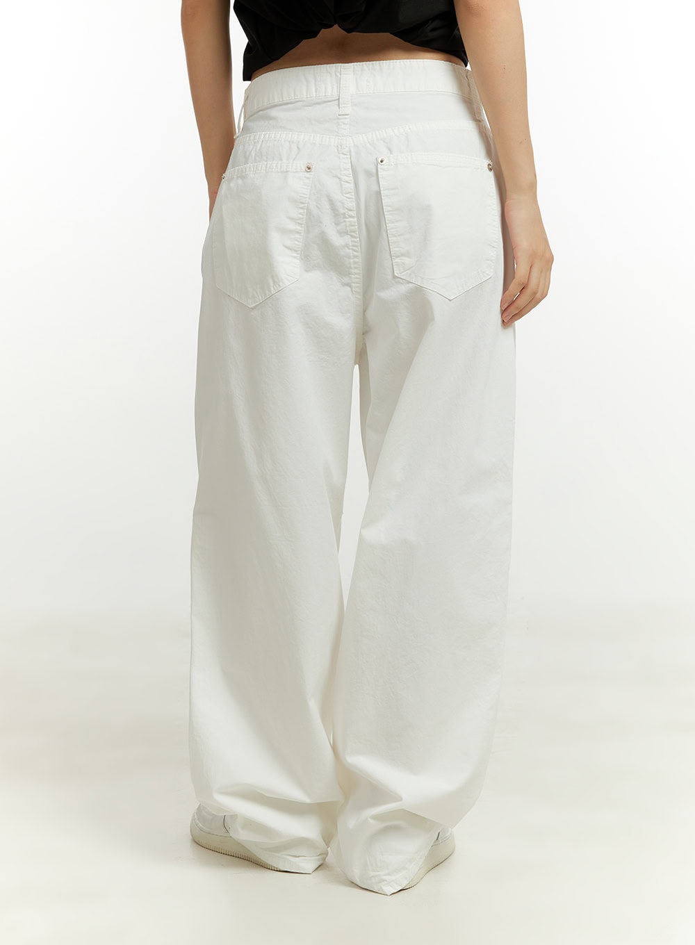Summer Cotton Pintuck Wide Leg Pants CU428