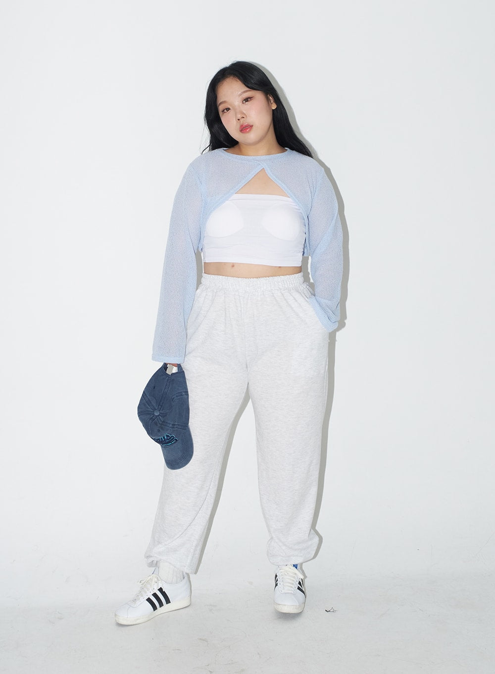 Plus Cotton Banded Sweat Pants IJ30