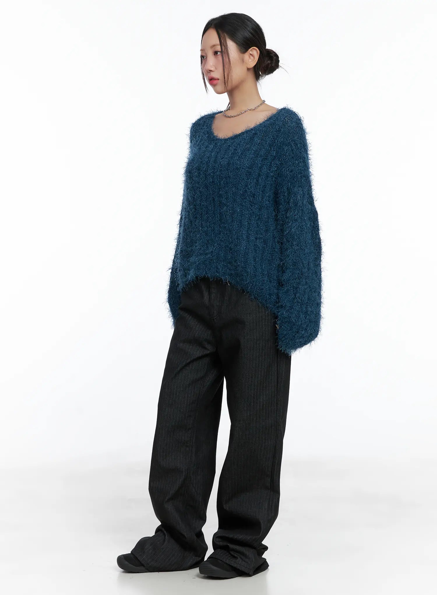 Stormi Stripe Wide-Leg Jeans CS502