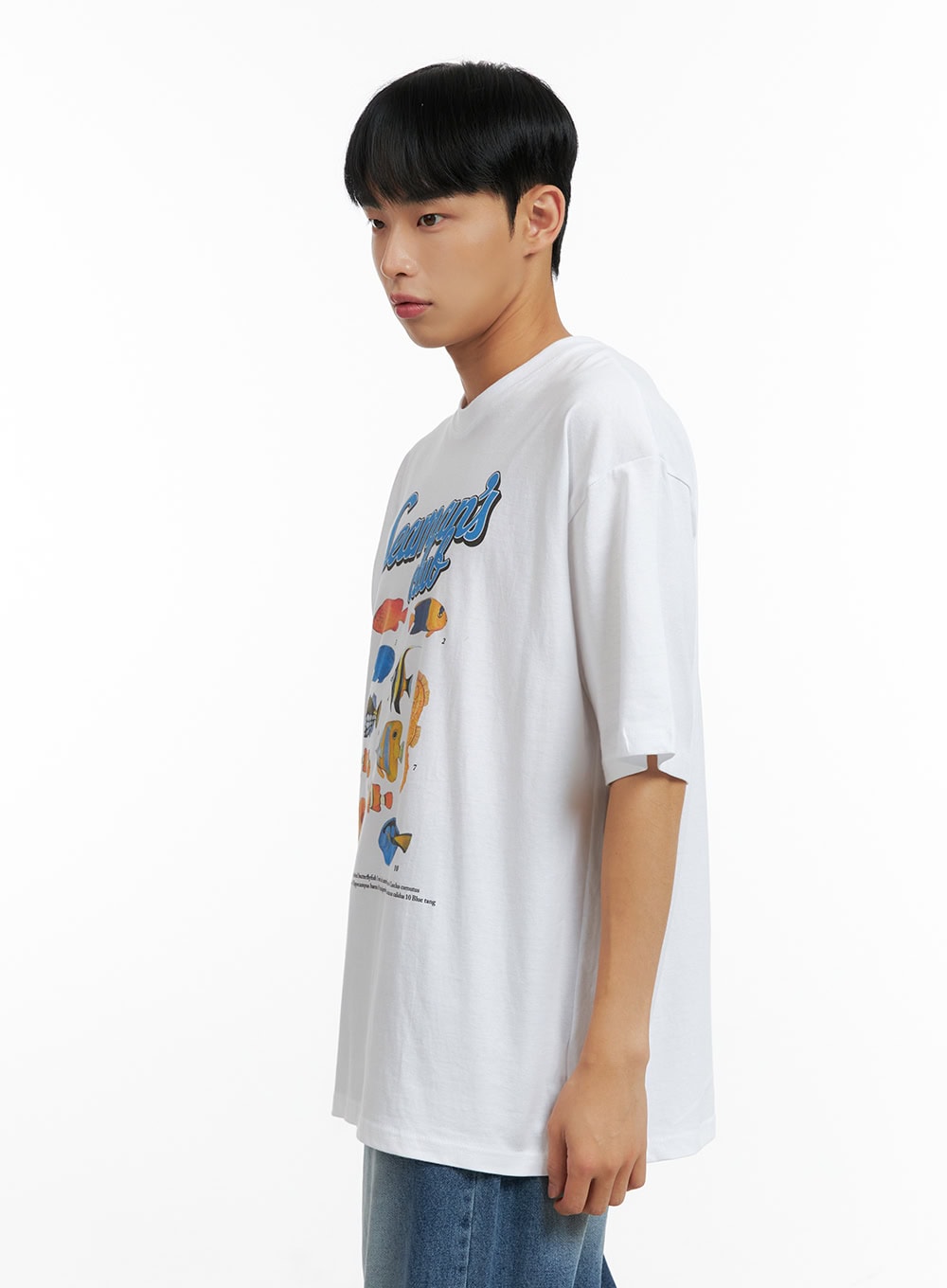 Men's Graphic Cotton  T-Shirt CL429