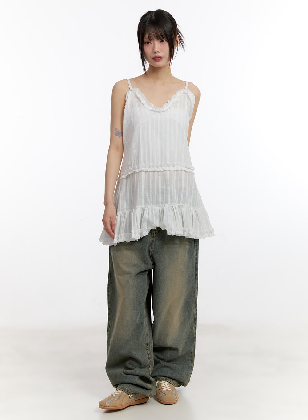 Angel Frill Lace Cami Mini Dress CA508