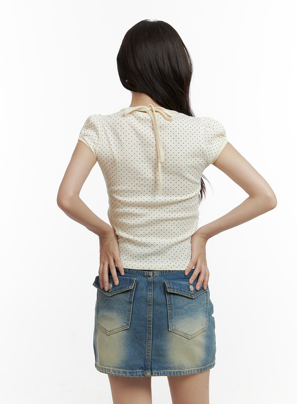 Polka Dot Crop Top CL410