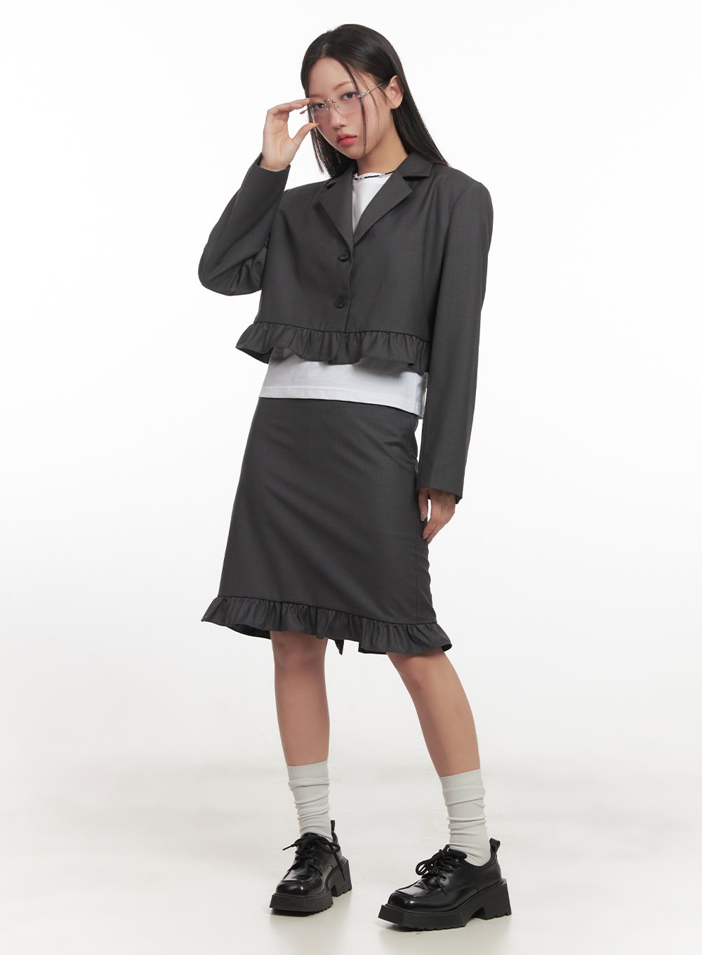 Beaded Pearl Charms Necklace CF525