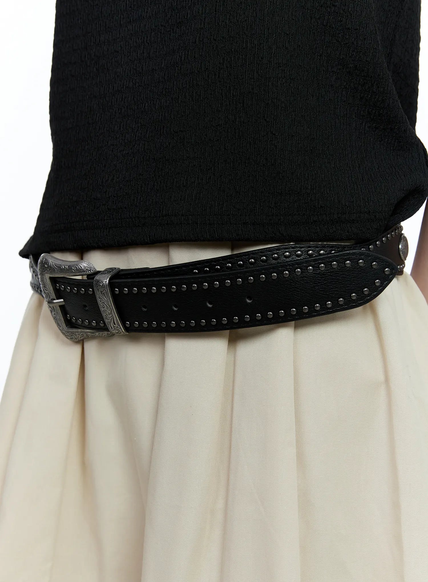 Studded Western Buckle Belt CG507