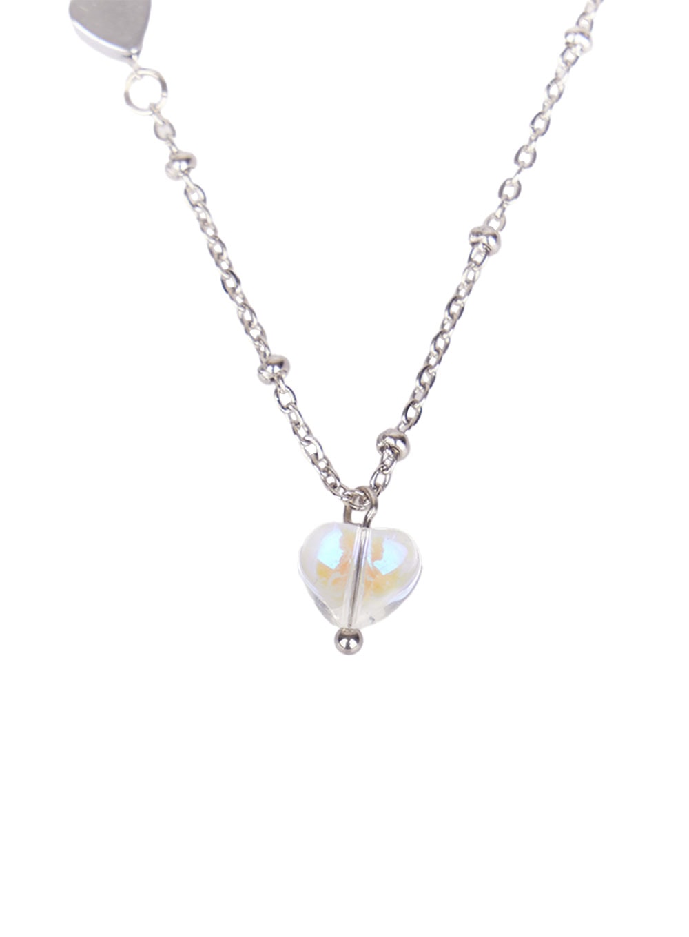Clear Heart Necklace CF528