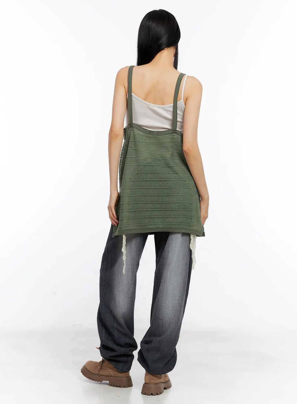 Striped Sheer Layered Tank CL529