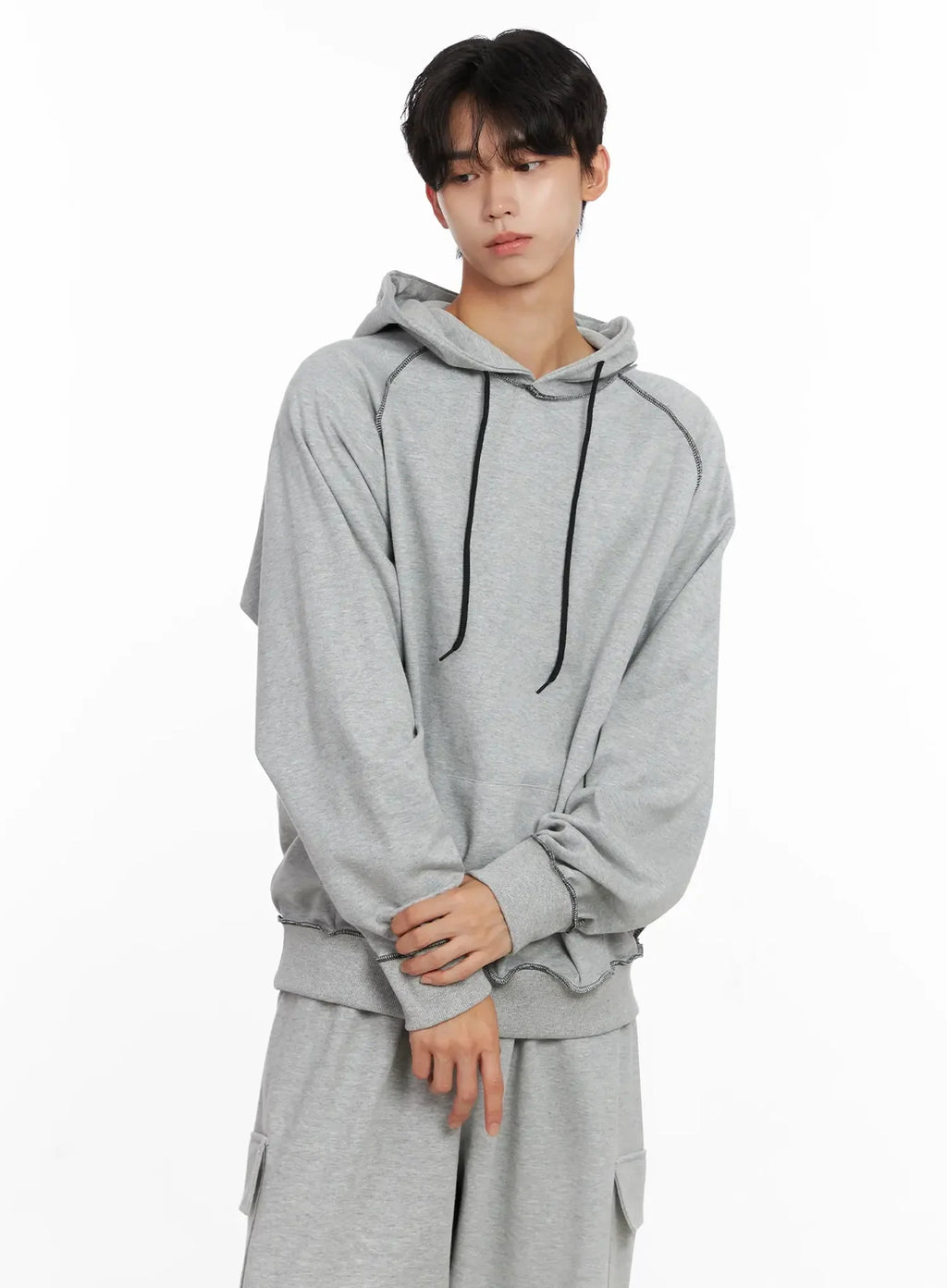 Men's Stitch Oversized Hoodie IO516