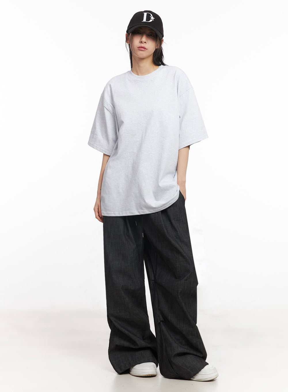 Pintuck Denim Sweatpants IY529