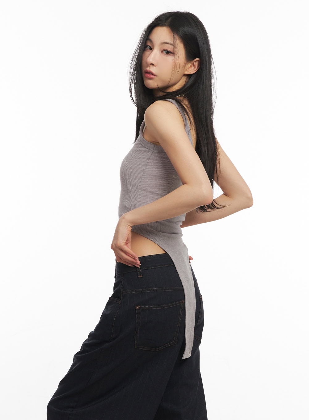 Embroidered Bodysuit Tank Top CA504