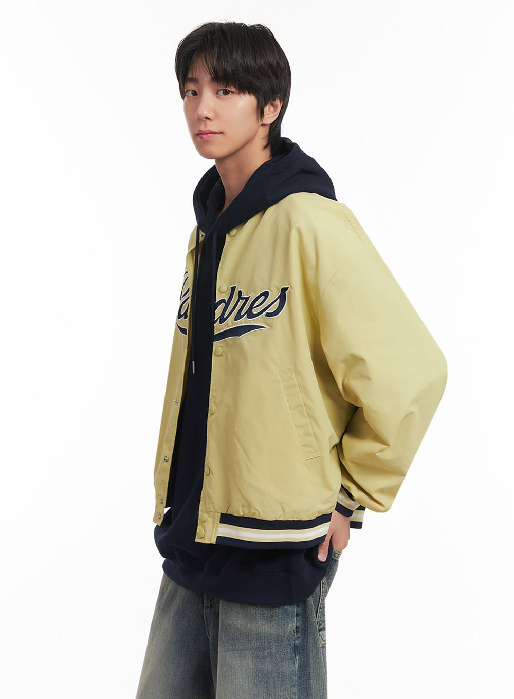 Men's Embroidered Windbreaker Varsity Jacket IA511