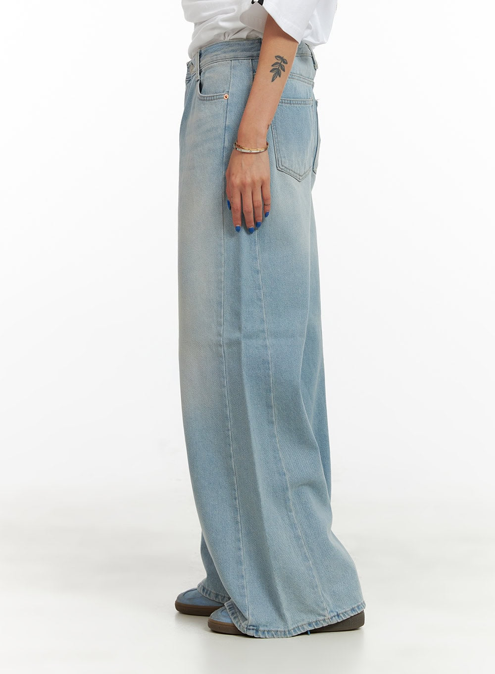 Washed Baggy Jeans CY431