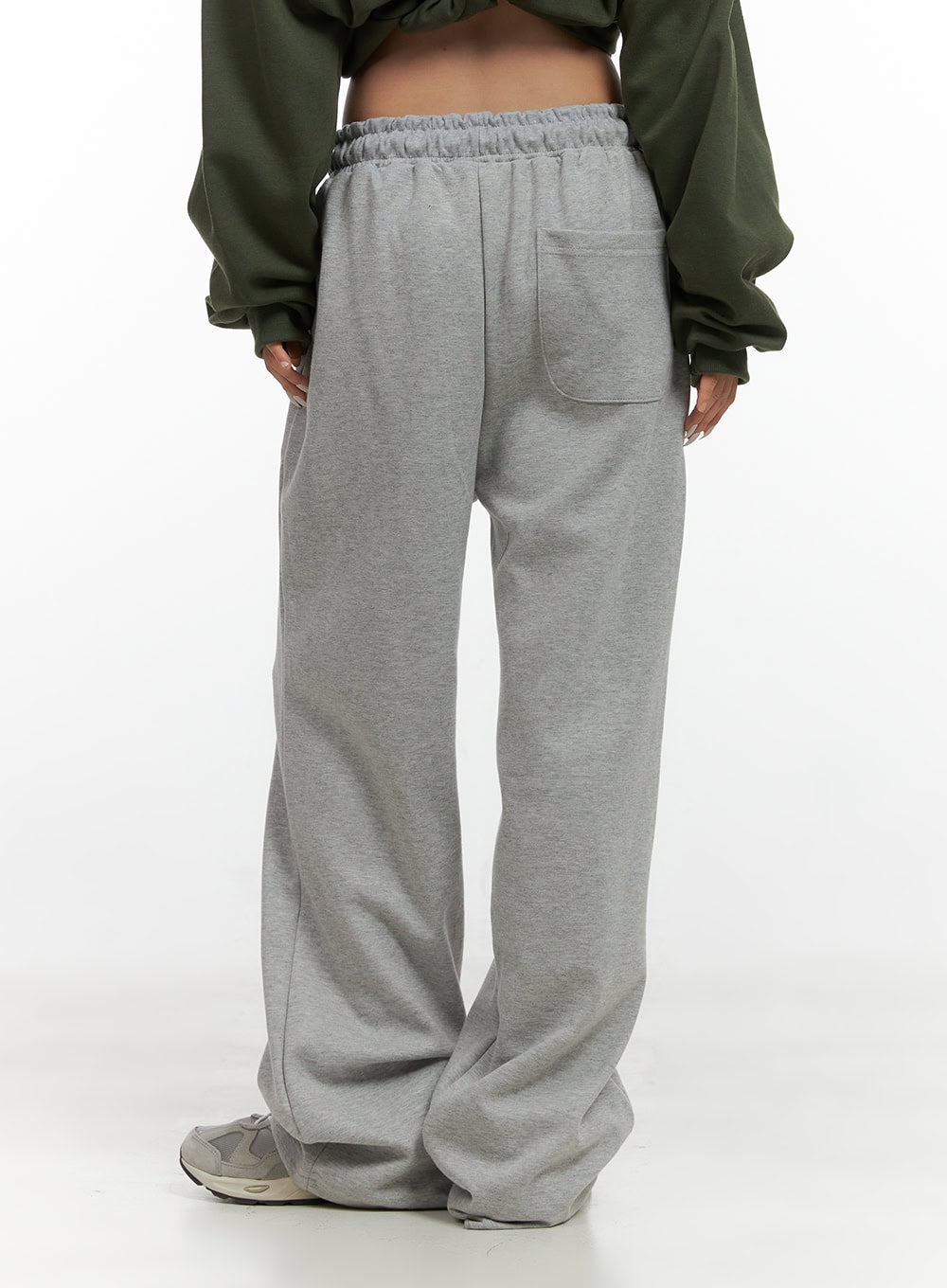 Relaxed Fit Banded Cotton Sweatpants CS426