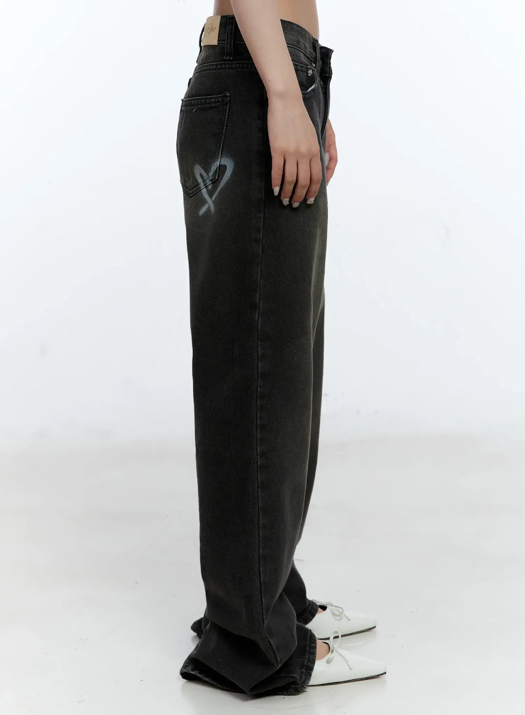 Eunhee Wide-Leg Flare Denim Jeans CL530