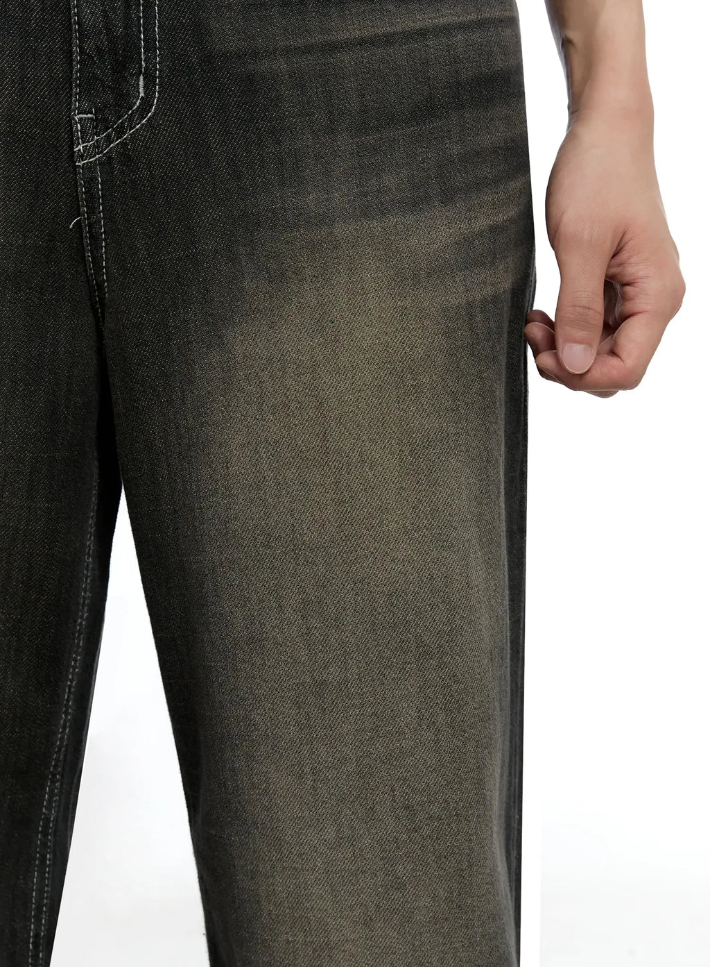 Men's Vintage Wash Baggy Jeans IG520