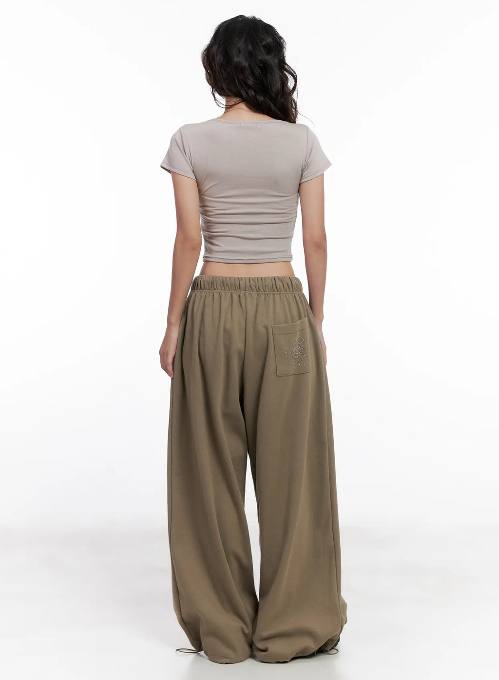 Graphic U-Neck Cropped Tee CL518