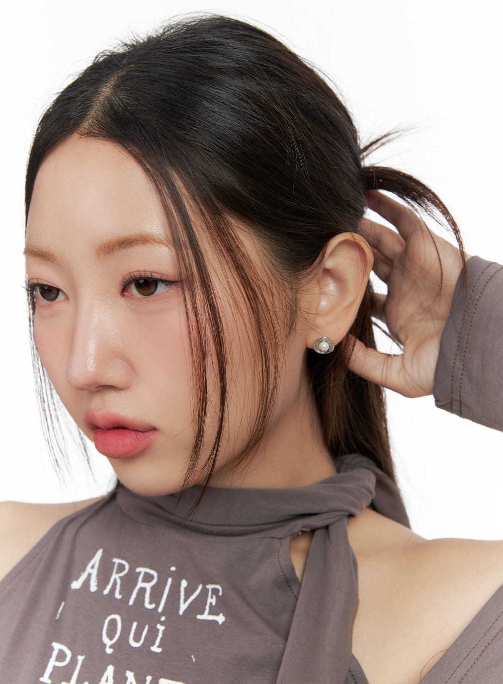 Flower Flat Earrings IO418