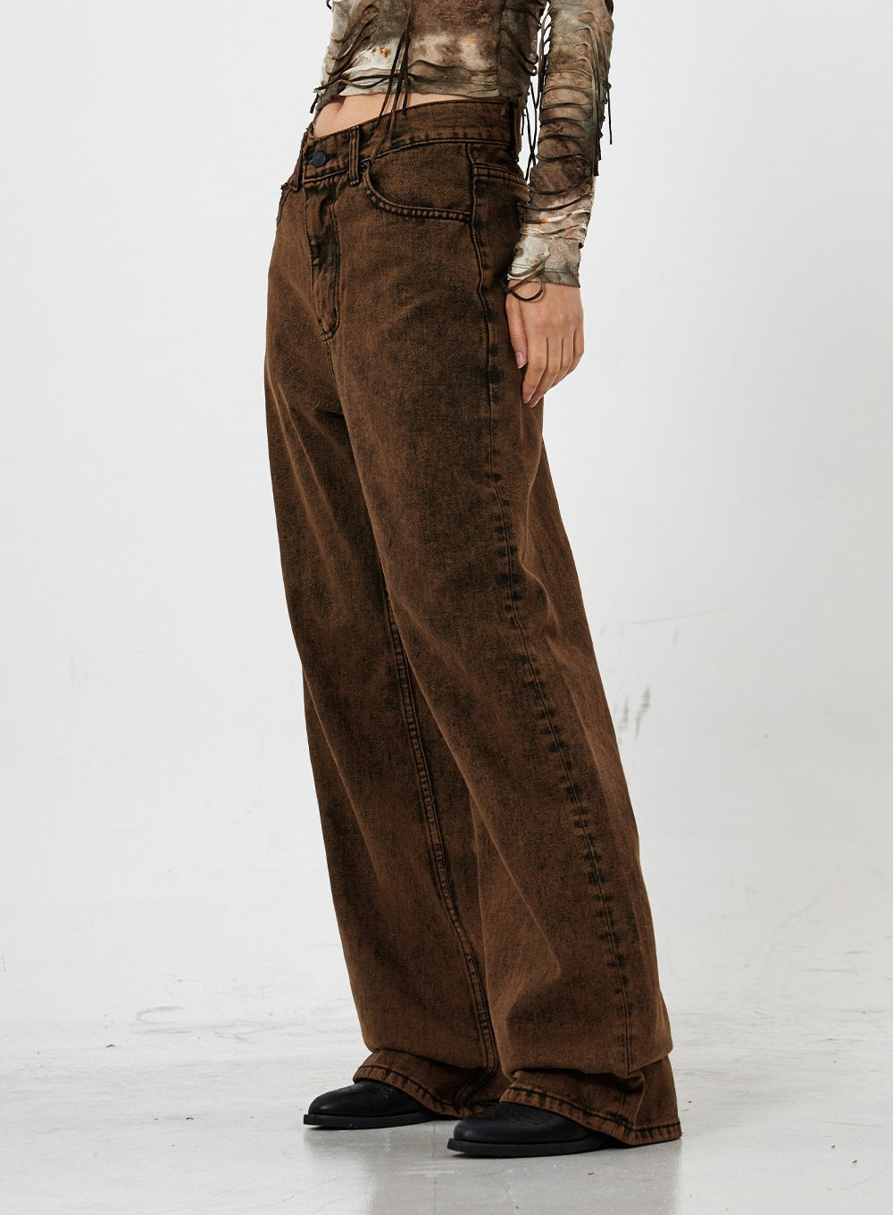 Washing Wide Jeans Unisex CS21