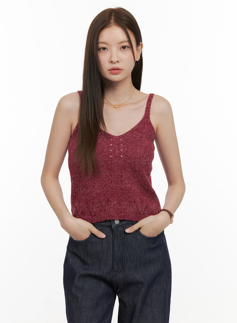 Soft Touch Buttoned Cardigan & Cami Set OD412