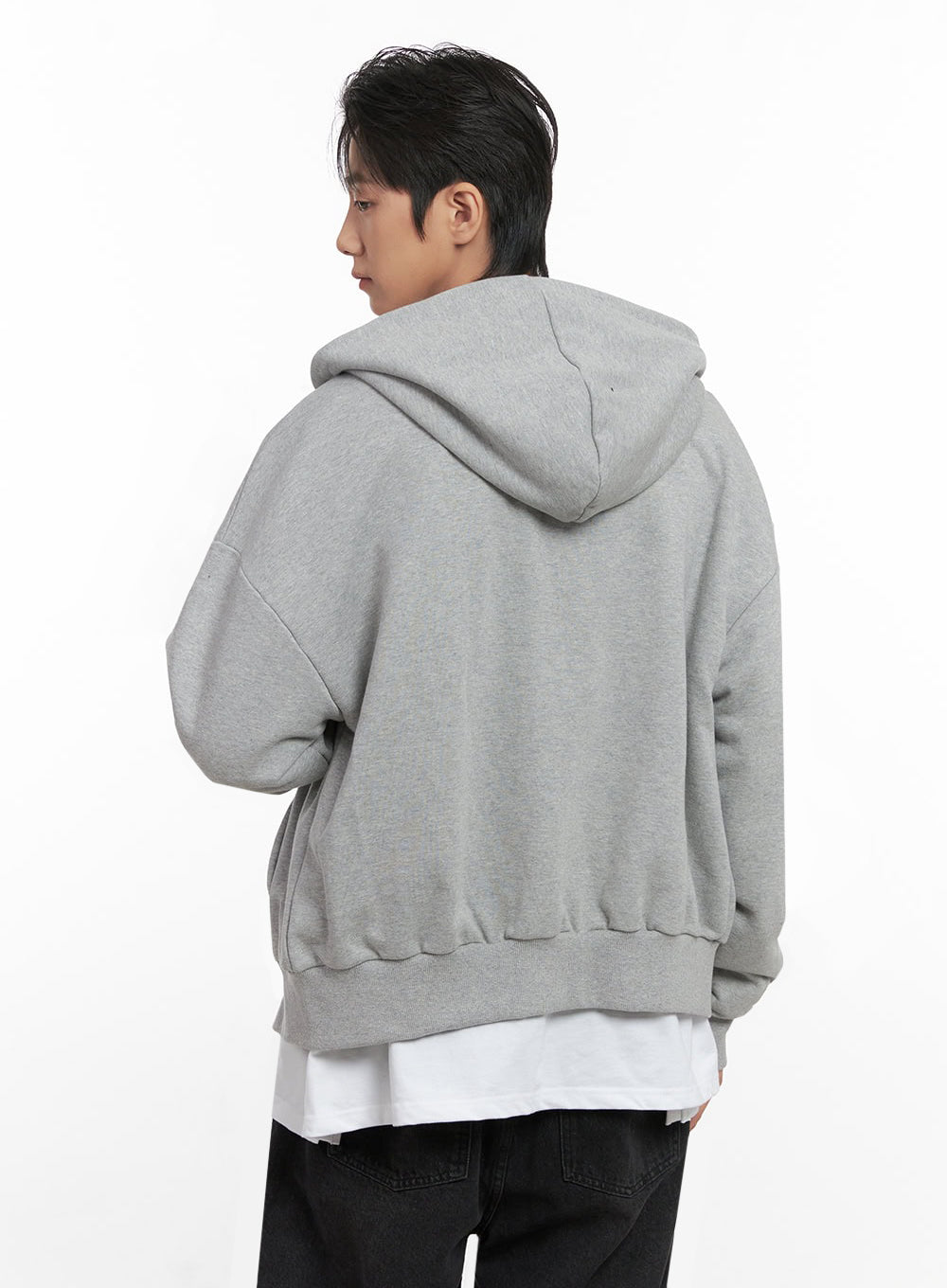 Men's Embroidered Double Zip Hoodie ID406