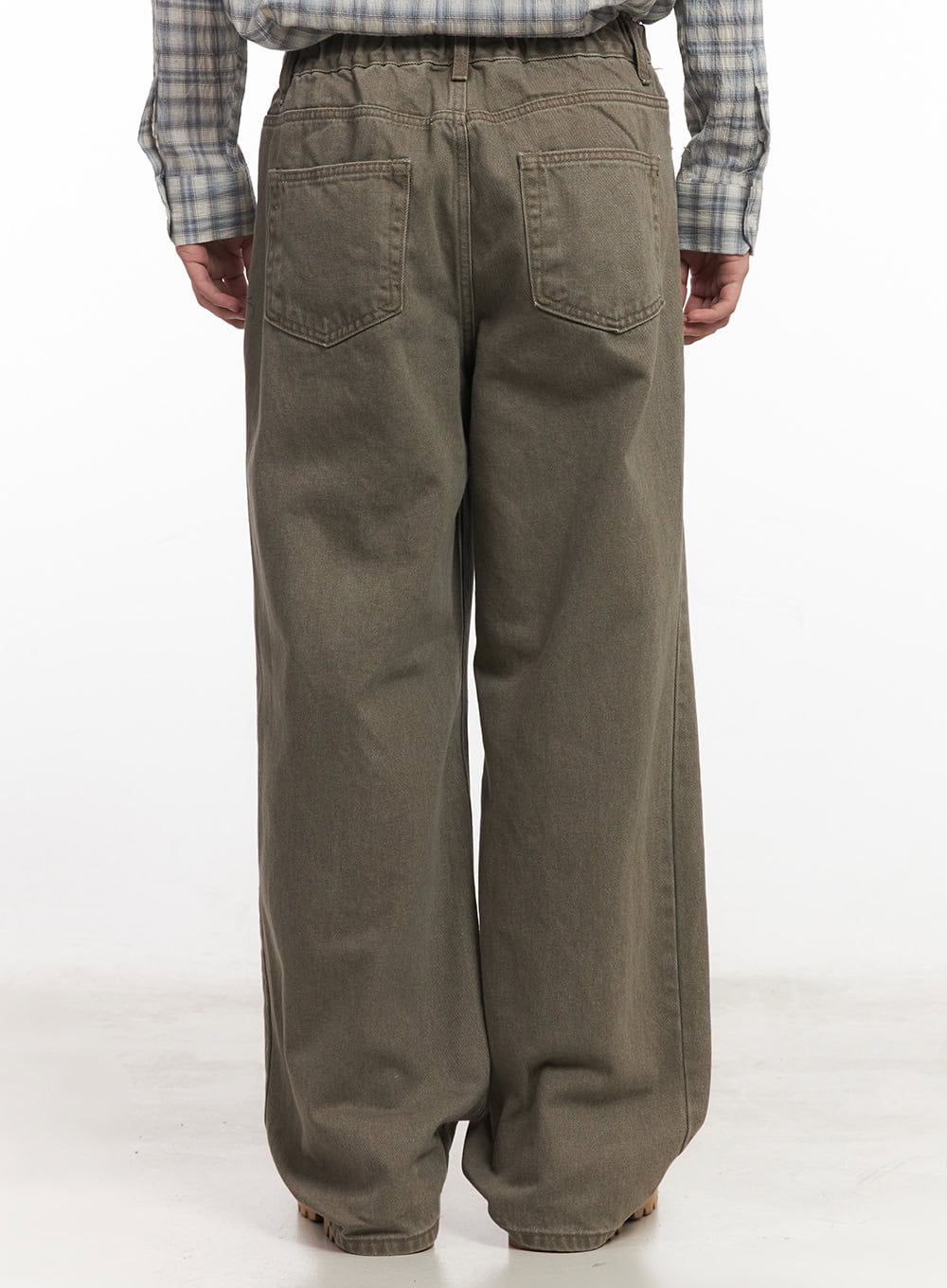 Men's Cotton Washed Wide-Leg Pants IM527