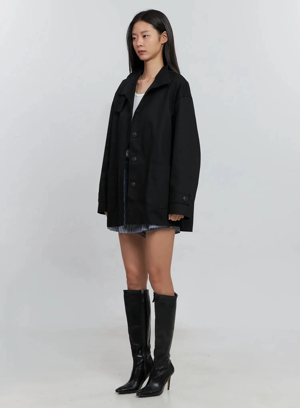 Classic Button-Up Jacket IS515