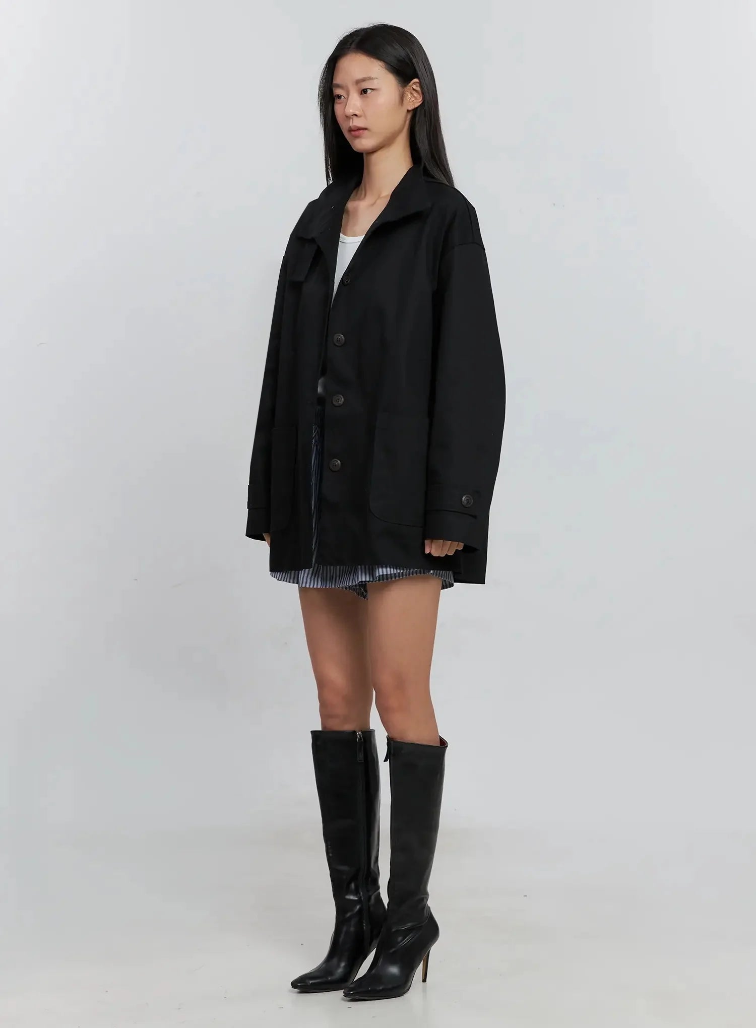 Classic Button-Up Jacket IS515