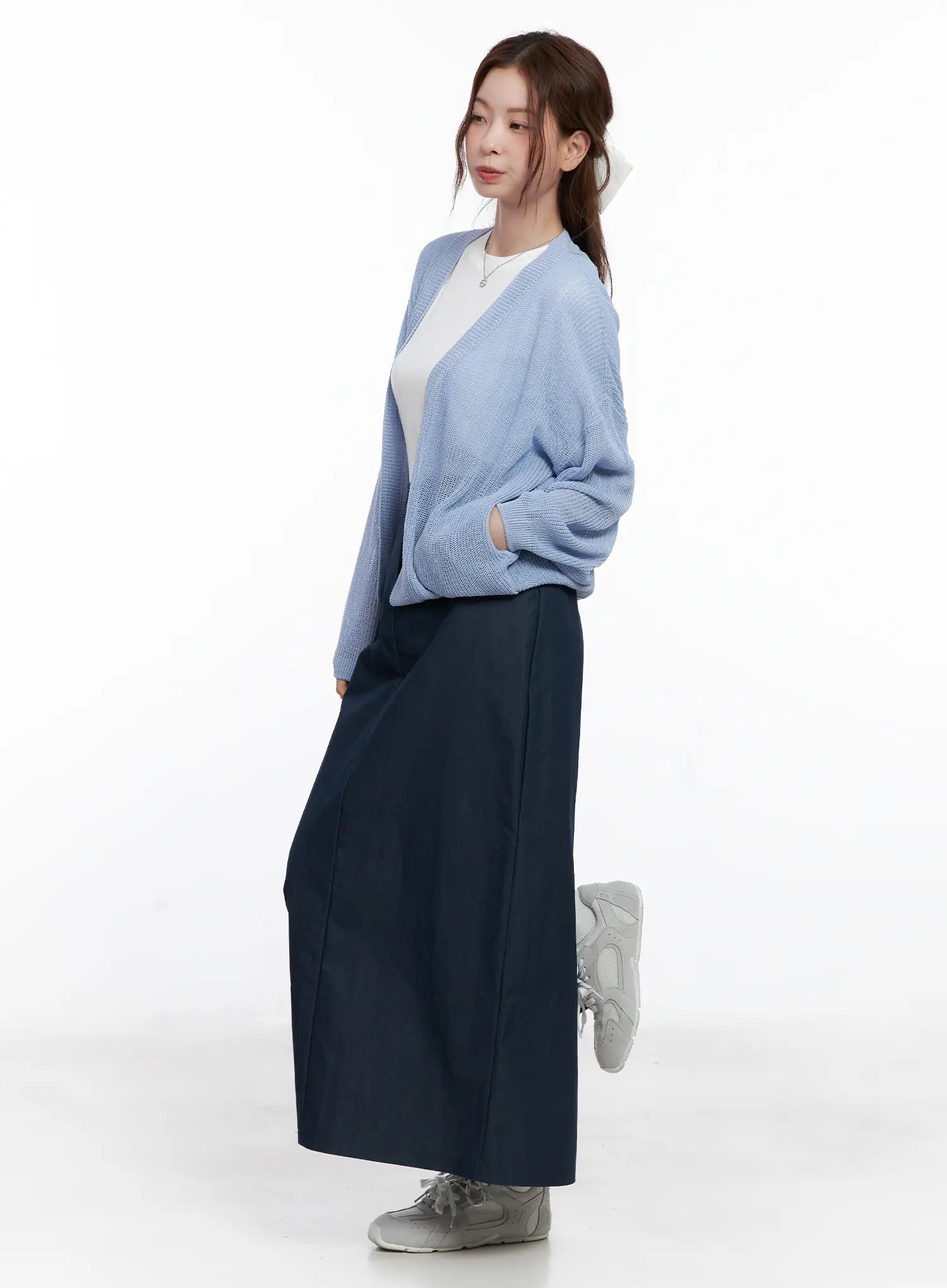 Sheer Loose-Fit Cardigan CG521