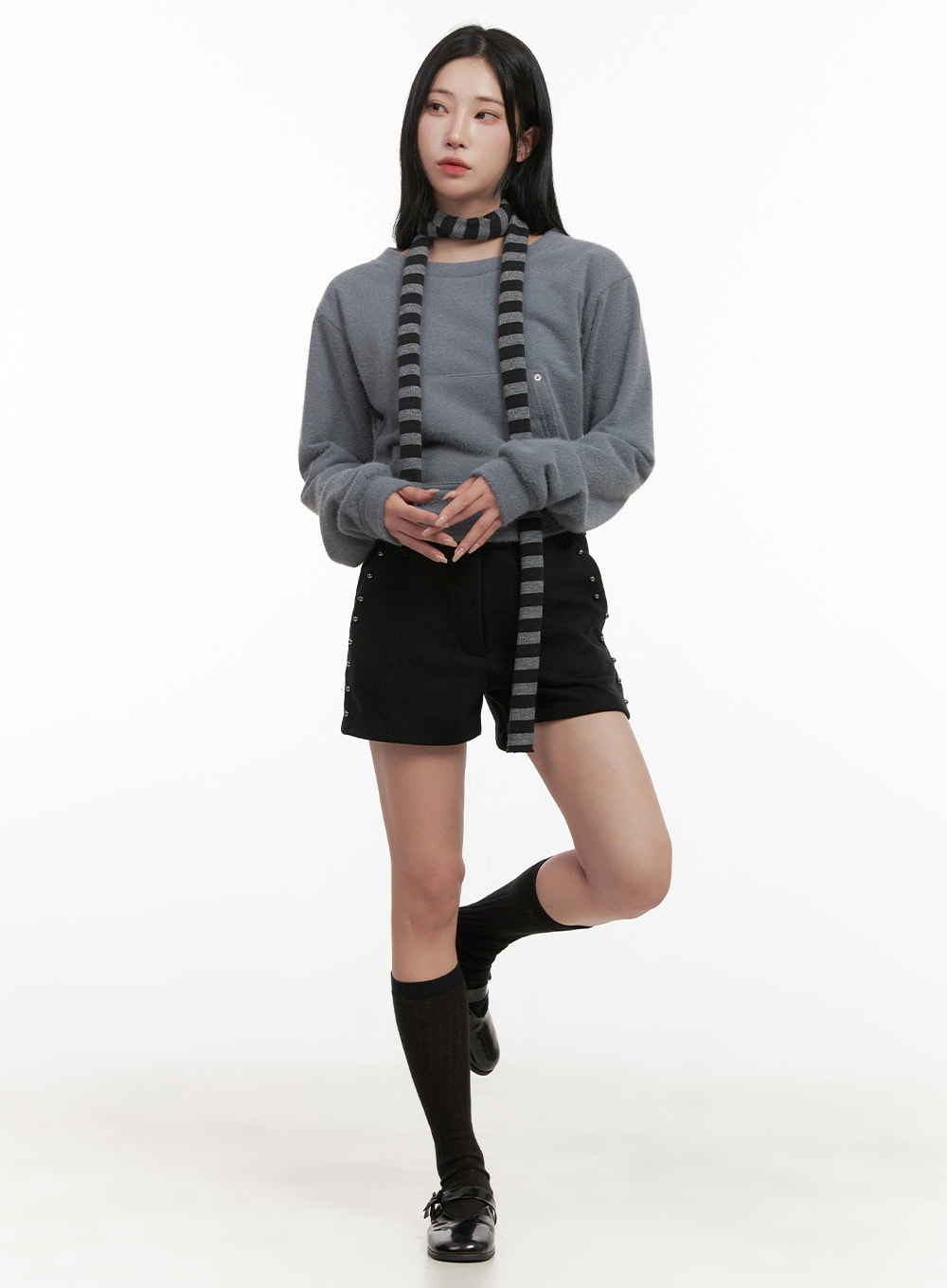 Stud Detail Shorts CD406