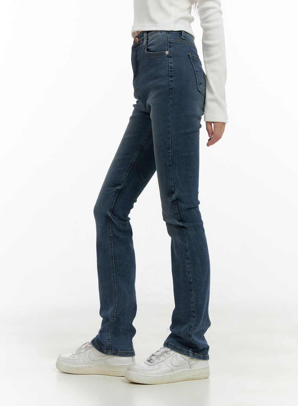 Pixie Slim Washed Bootcut Jeans CG427