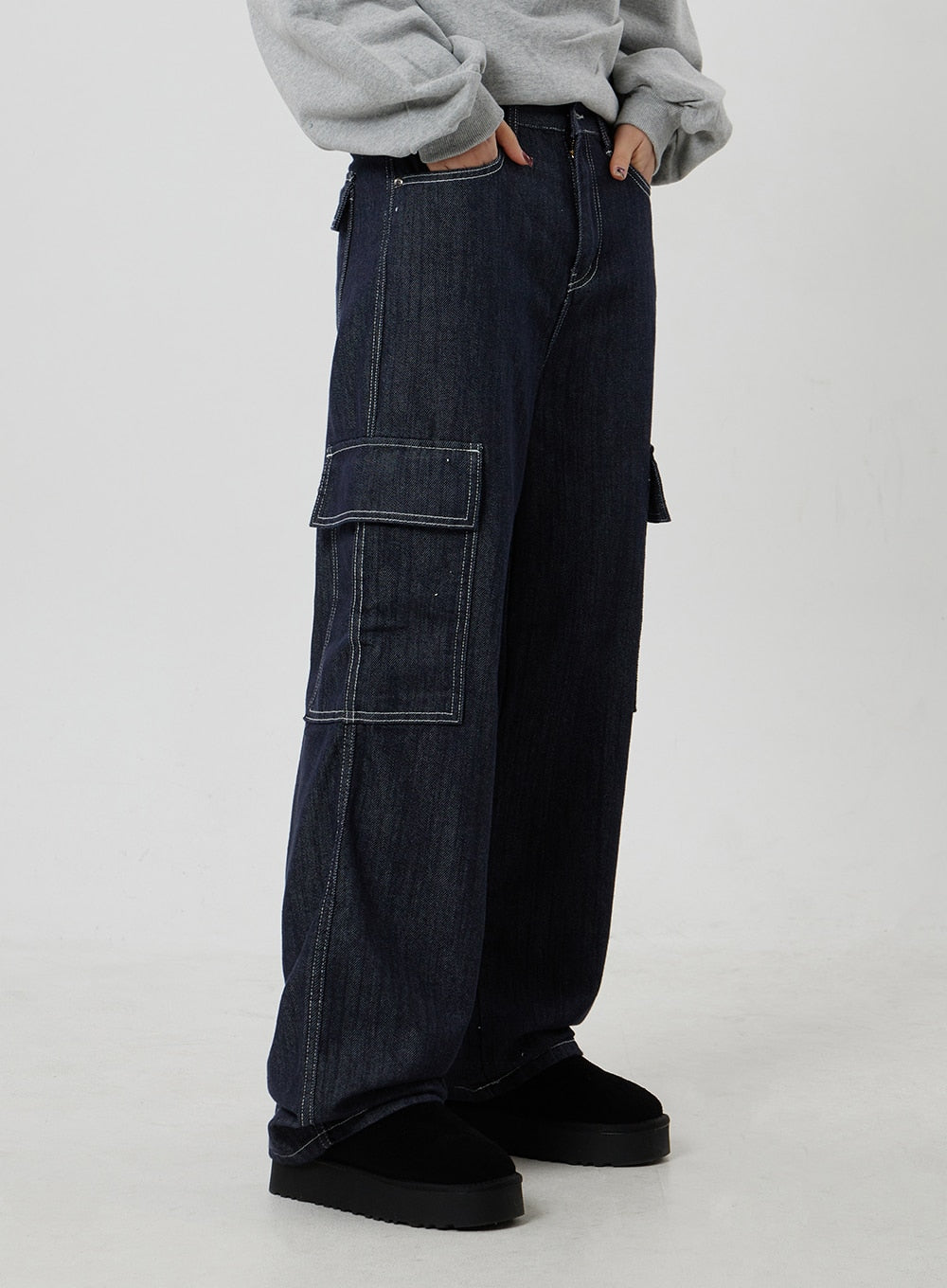 Wide Cargo Jeans CF302