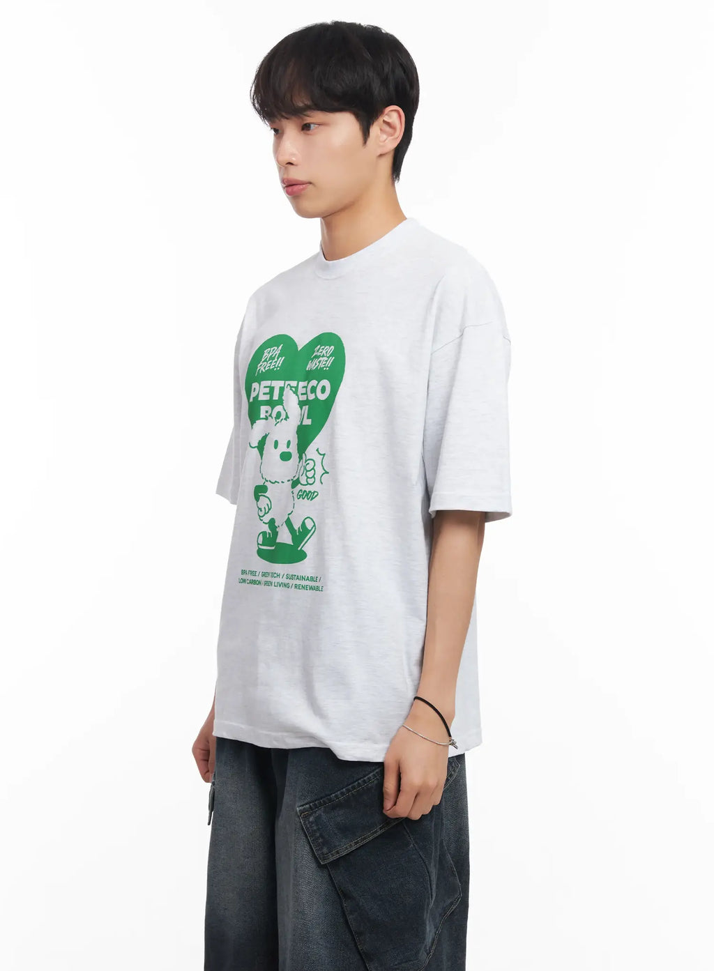 Men's Heart Graphic T-Shirt IU519