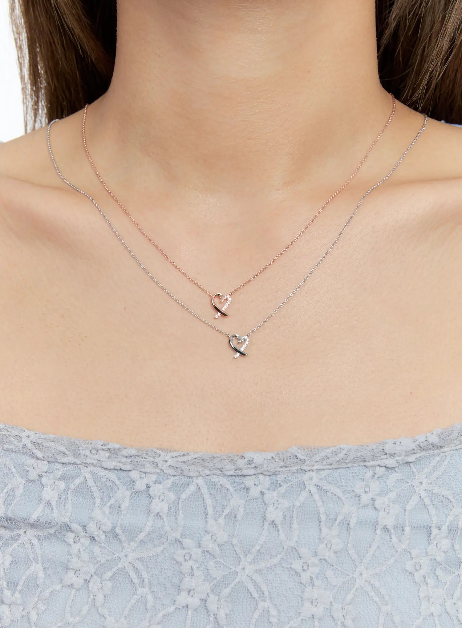 Trailing Heart Necklace IS517