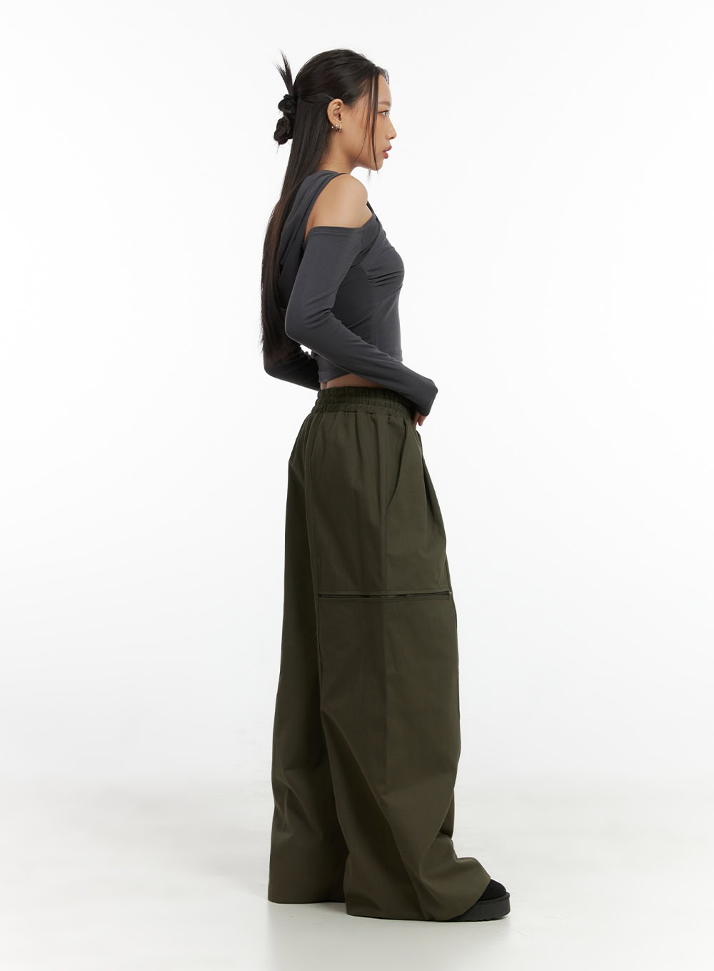 Twist Hooded Long-Sleeve Top CO424