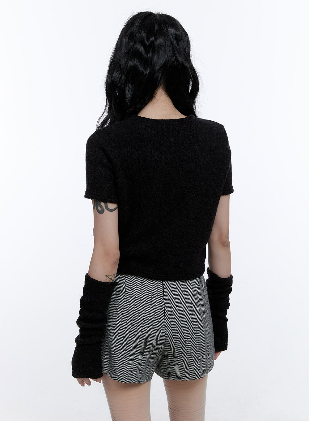 Knitted Top & Hand Warmer Set CD416