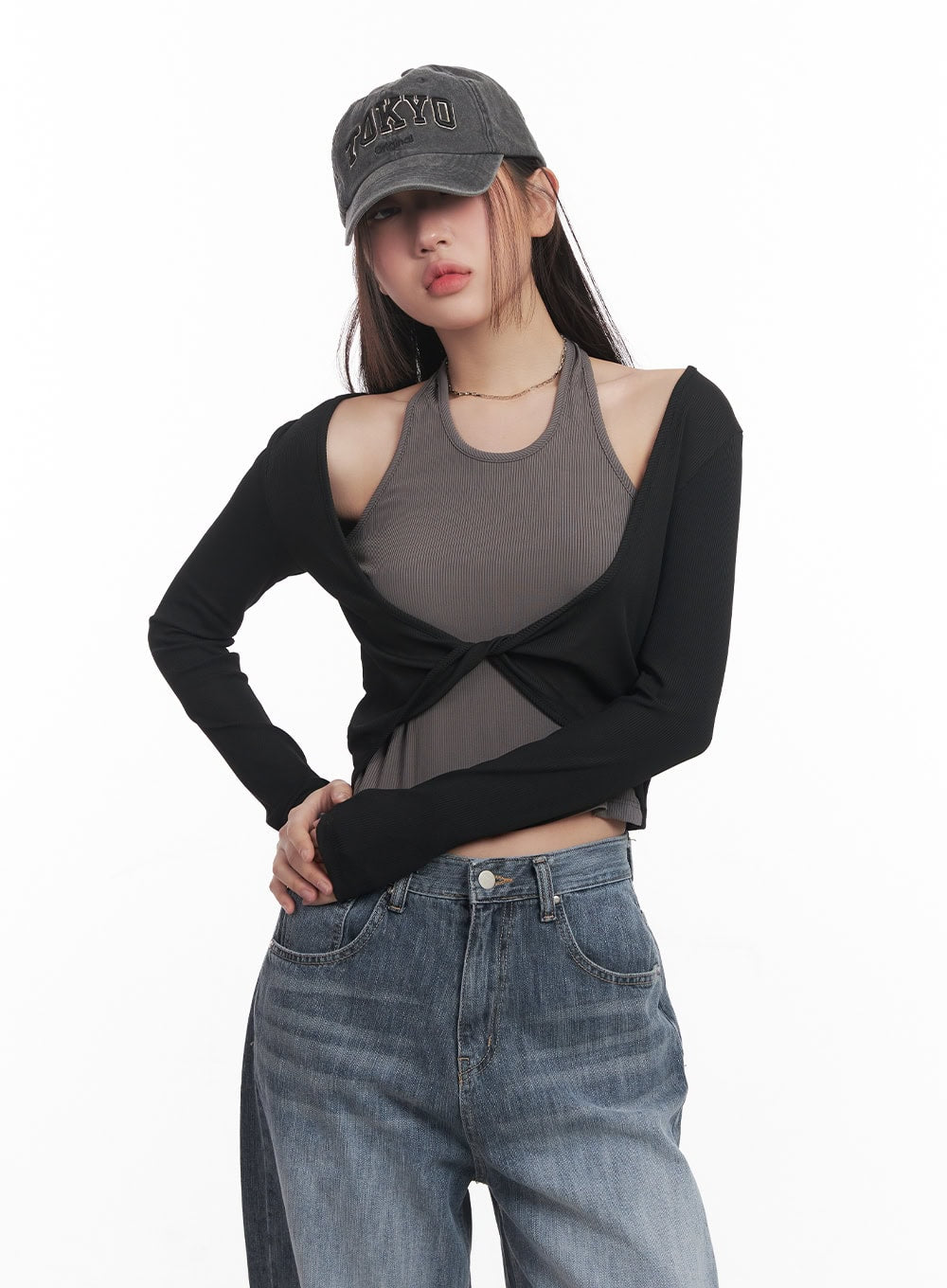 Twisted Bolero Halter Top CM528