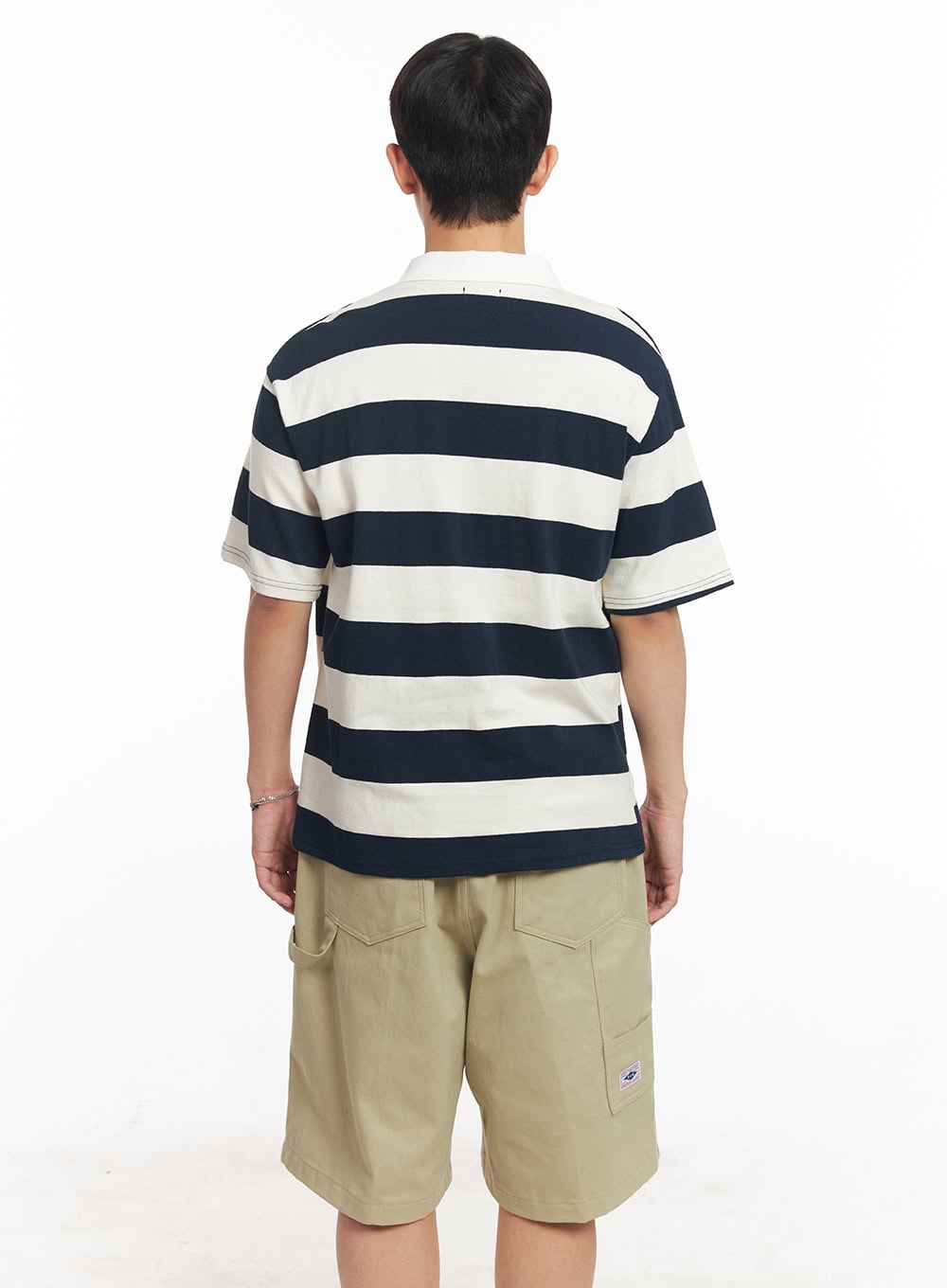 Men's Striped Polo Tee IA529