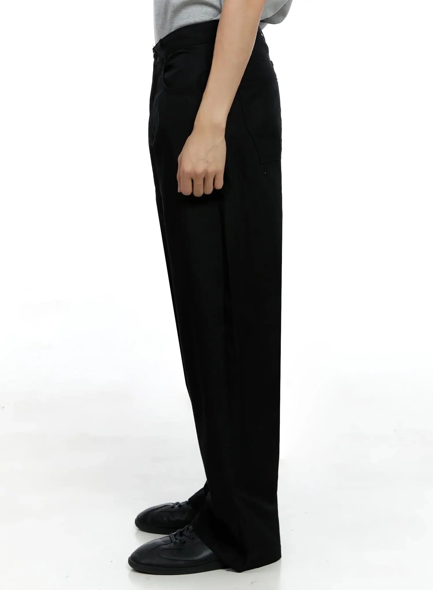 Men's Basic Wide-Leg Pants IG520