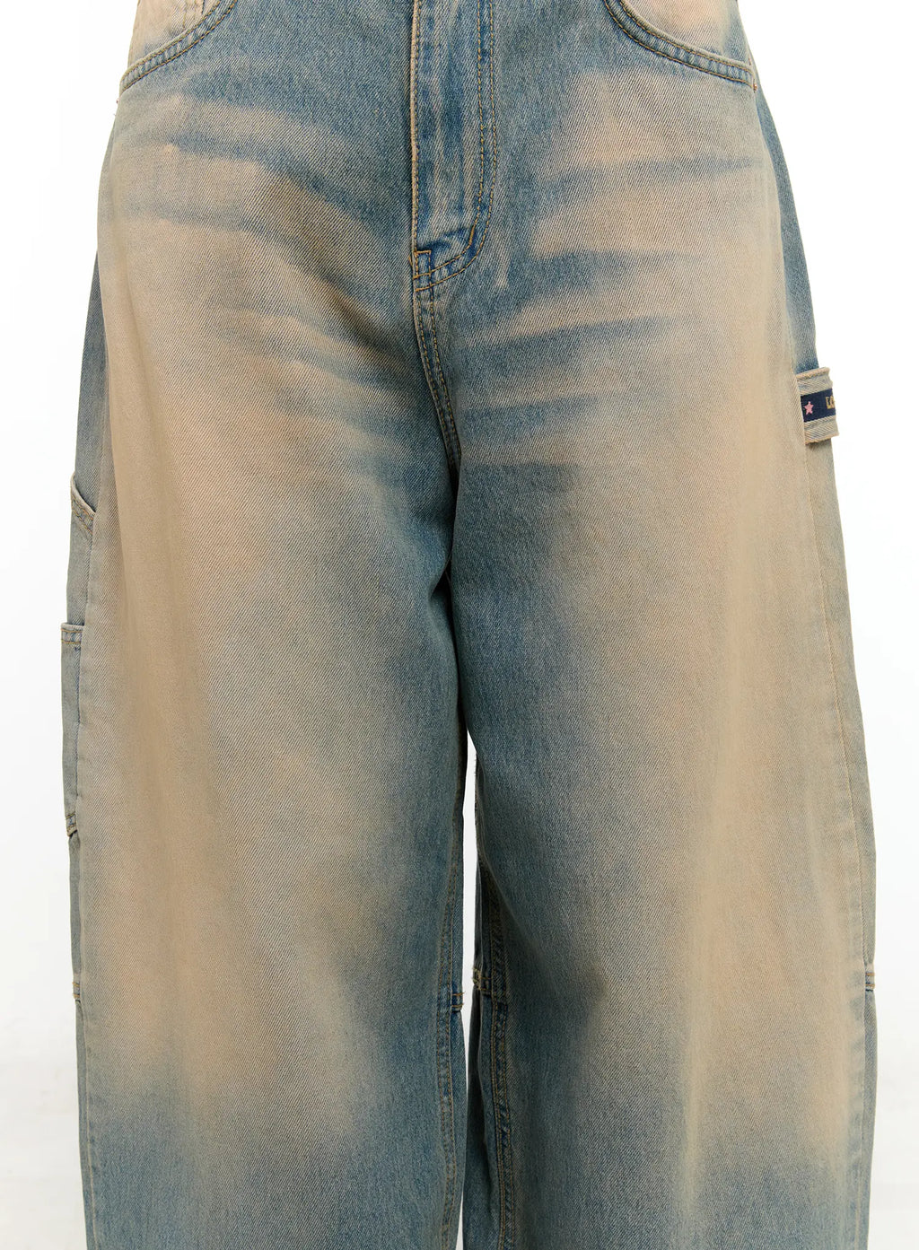 Danbi Washed Wide-Leg Denim Jeans CG501