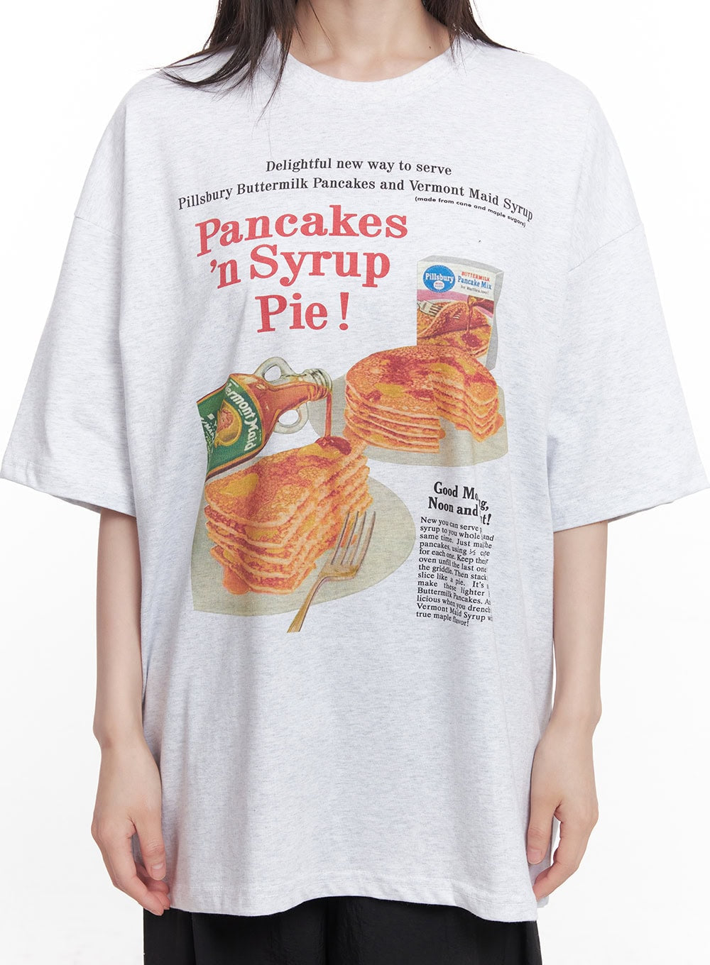 Breakfast Mood Oversized Tee CY521