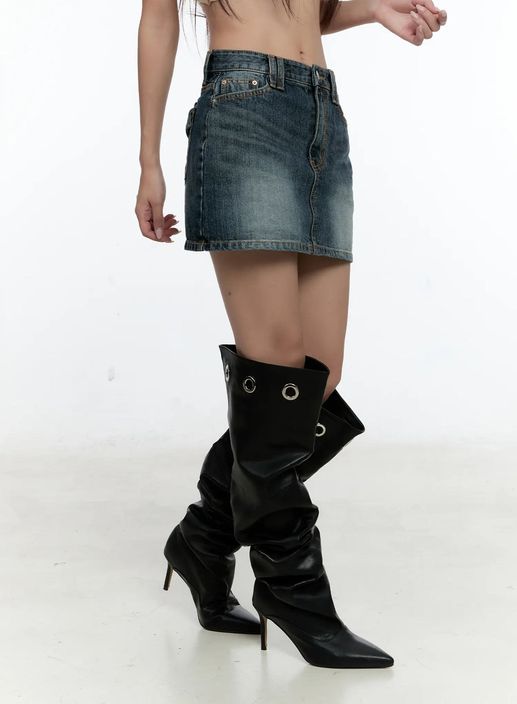 Classic Denim Mini Skirt CS517